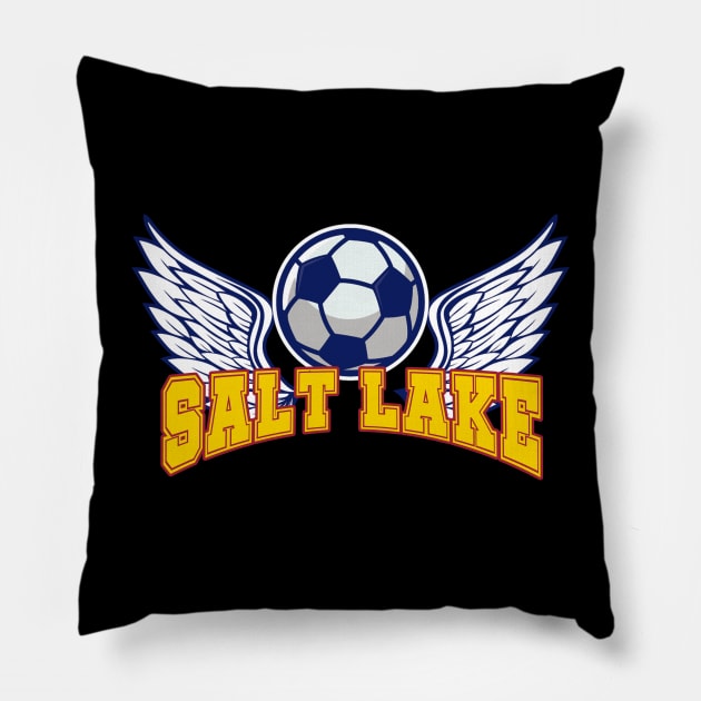 Salt Lake Soccer, Pillow by JayD World