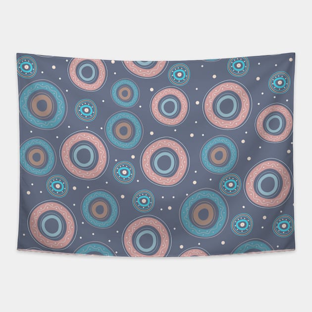 Waves groovy retro leopard galaxy universe vsco Tapestry by RetroDesign