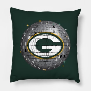 Green Bay Packers Disco Ball Pillow