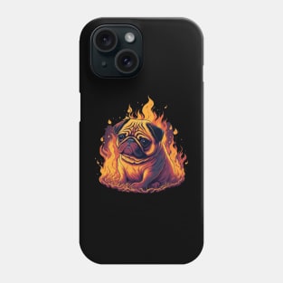 Fire pug Phone Case