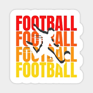 football typographic Magnet