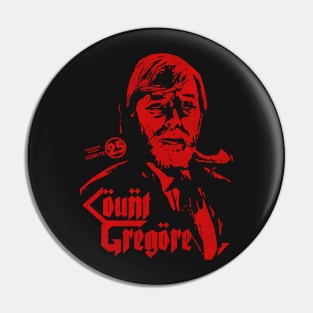 Count Gregore Horror Theater Host KOKH Pin