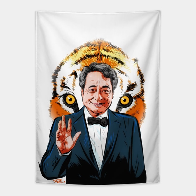 Ang Lee - An illustration by Paul Cemmick Tapestry by PLAYDIGITAL2020