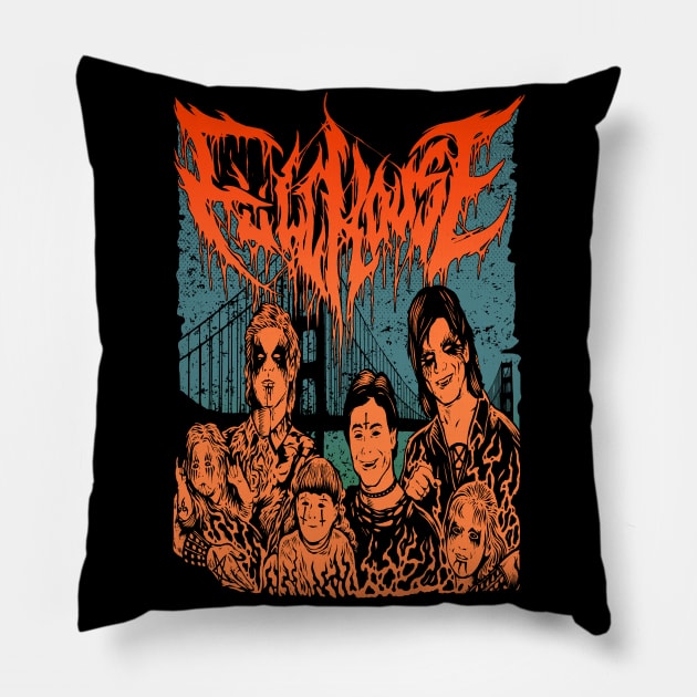 "FVLL HOVSE" Pillow by joeyjamesartworx