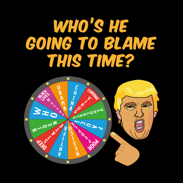 Who Will Trump Blame Next Funny Political Anti-Trump by vikki182@hotmail.co.uk