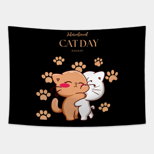 International Cat Day Tapestry