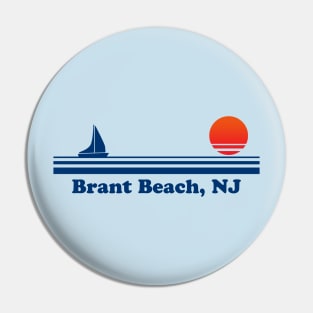 Brant Beach, NJ - Sailboat Sunrise Pin