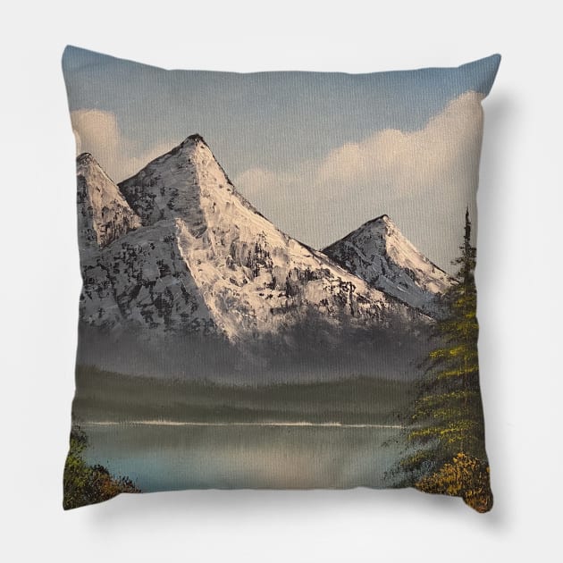 Mountain Peaks Pillow by J&S mason