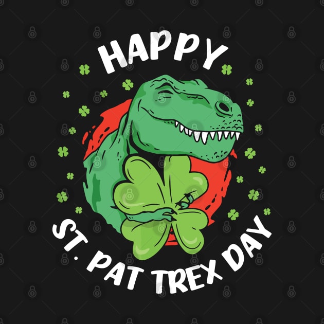 Happy St Pat Trex Day Dino St Patricks Day Toddler Boys Kids by Shaniya Abernathy