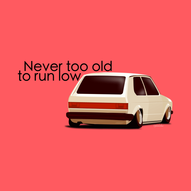 Never too old to run low by Coton de Tulear T-shirts