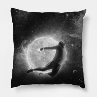 Stellar Conections BW Pillow