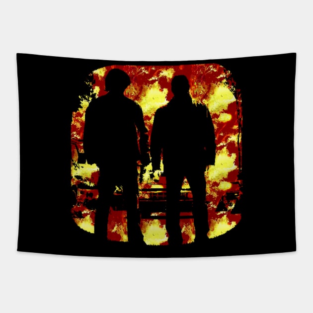 DEAN AND SAM - FIRE Tapestry by GreatSeries