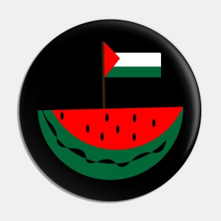 watermelon and palestinian flag Pin