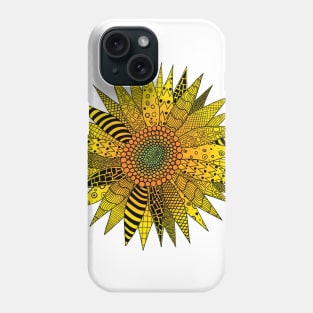 Zentangle Sunflower Phone Case