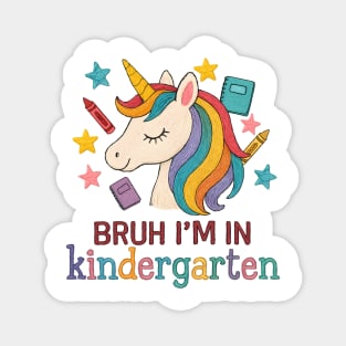Cute Unicorn Kindergarten Back to School Magnet