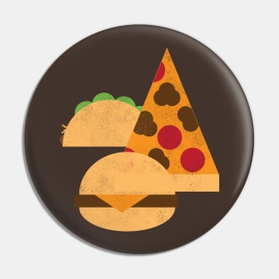 Taco Pizza Burger Pin