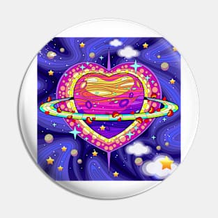 Heart Of Rainbow Pin