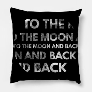 To The Moon And Back, Moon Phases On Moon Pillow