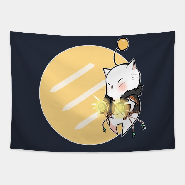 Monk Moogle FFXIV Tapestry by LindemannAlexander