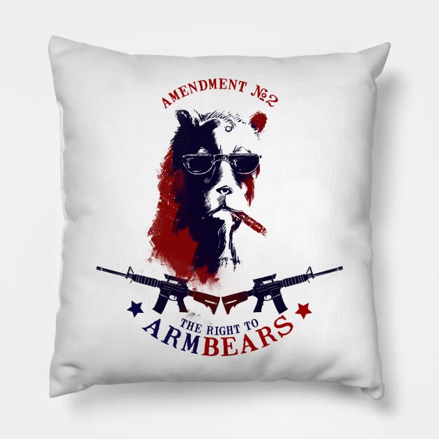 The Right to Arm Bears Pillow by PopShirts