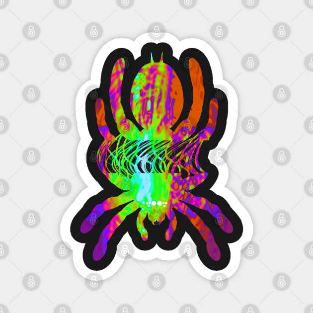 Tarantula Silhouette V22 (Tie Dye) Magnet by IgorAndMore