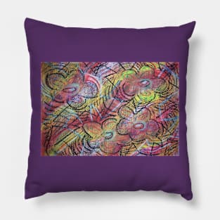 Flowers 2 - Pastel Painting Pillow