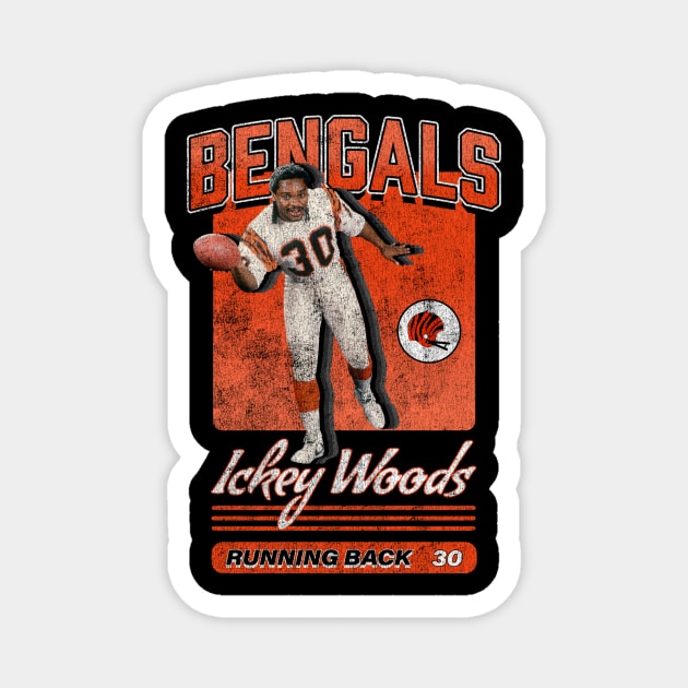 Ickey Woods WHO DEY Magnet by KC Designs