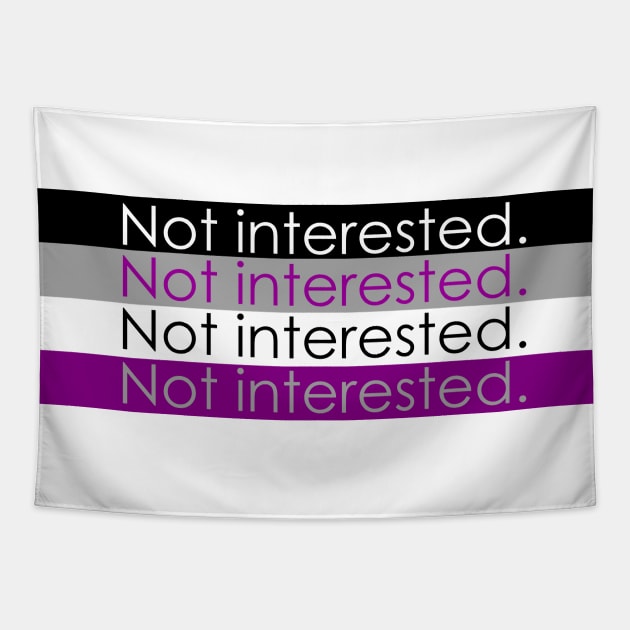 Not interested - Ace flag Tapestry by XanaNouille