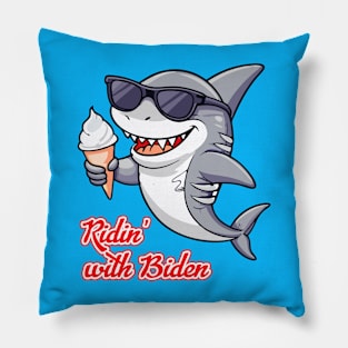 Shark Brandon - Ridin' with Biden Pillow