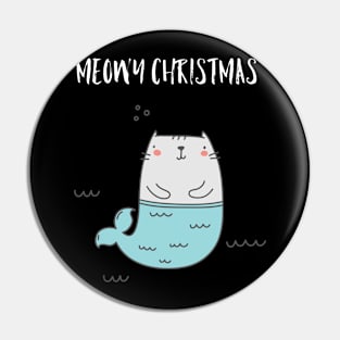 Meowy Christmas Pin