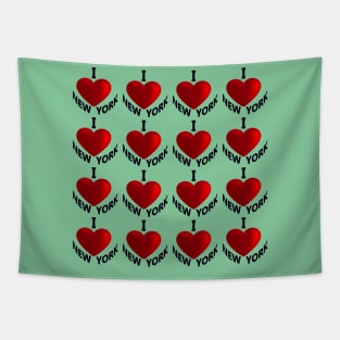 I Love New York Wallart Pattern Tapestry