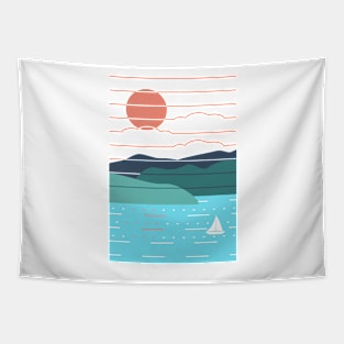 Sunlit waters Tapestry