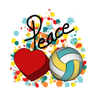 Peace Love Volleyball T-Shirt