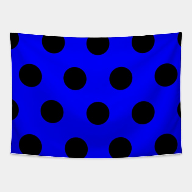 Polka Dot Blue Tapestry by dhuffines