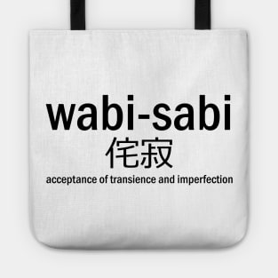 Wabi-Sabi japanese saying Tote