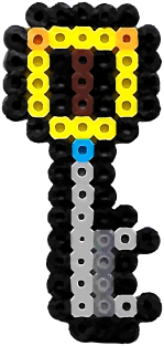 Kingdom Hearts Keyblade 8-Bit Pixel Art Magnet