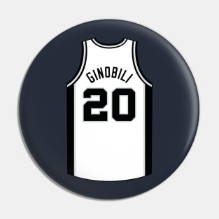 Manu Ginobili San Antonio Jersey Qiangy Pin