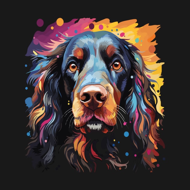 Field Spaniel Rainbow by JH Mart