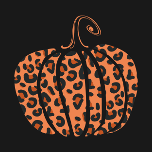Pumpkin Orange Leopard T-Shirt