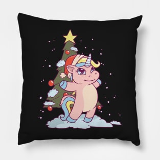 unicorn christmas, christmas unicorn, christmas, unicorn, unicorn shirt, christmas horse, horses shirt Pillow