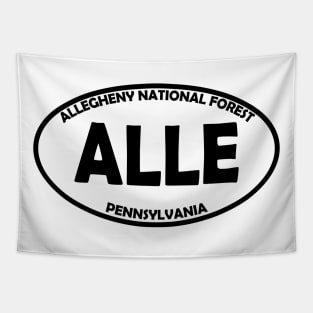 Allegheny National Forest oval Tapestry