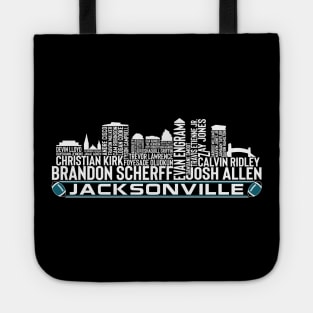 Jacksonville Football Team 23 Player Roster, Jacksonville City Skyline Tote