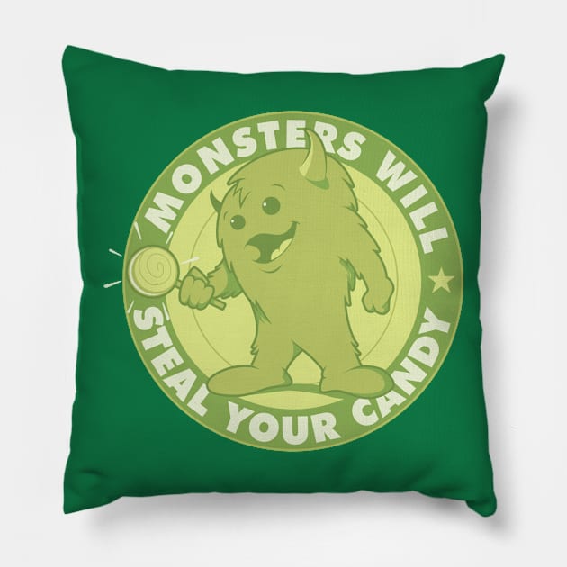 Candy Monster Pillow by iceknyght