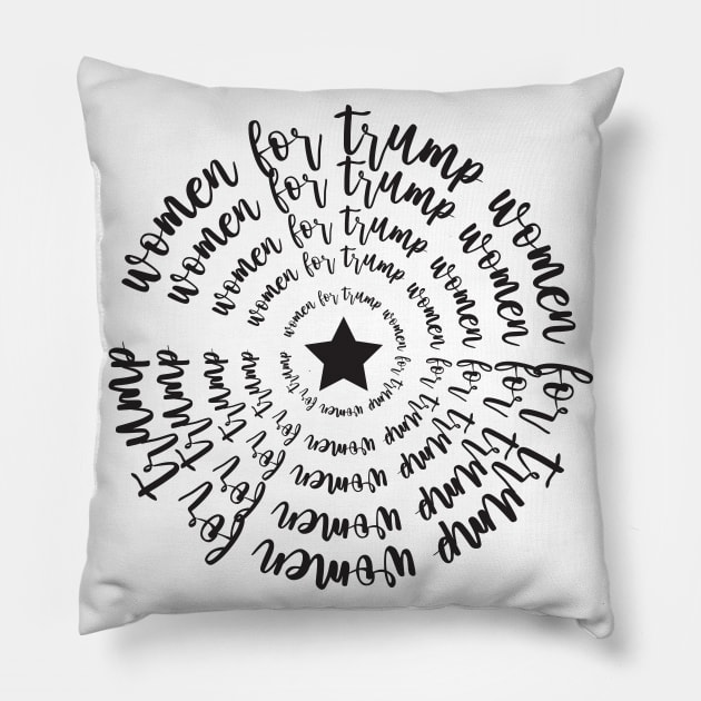 Women For Trump 2020 Pillow by SAM DLS