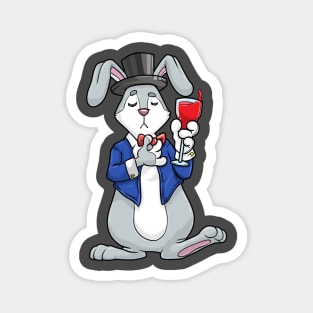 Rabbit as groom with jacket and cylinder Magnet