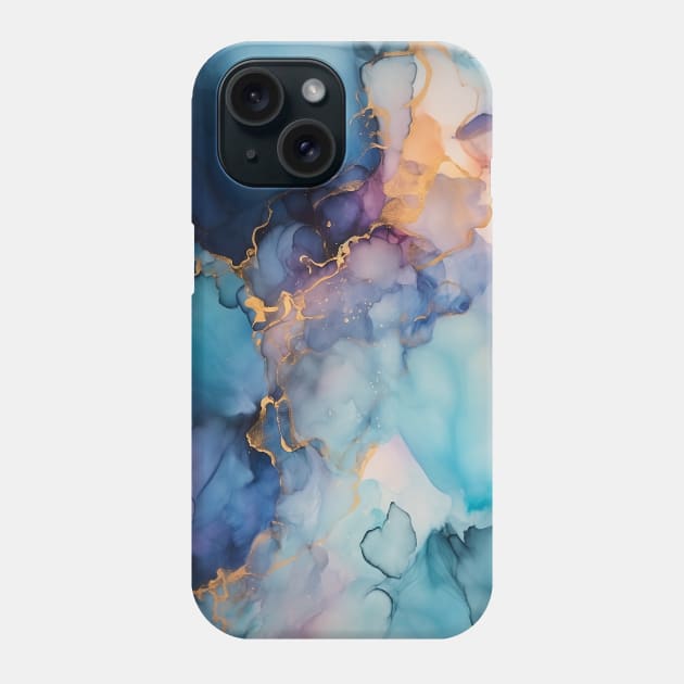 Violet Vortex - Abstract Alcohol Ink Art Phone Case by inkvestor