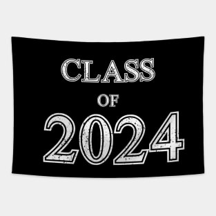 Class Of 2024. Graduation Or First Day Of School. Vintage Tapestry