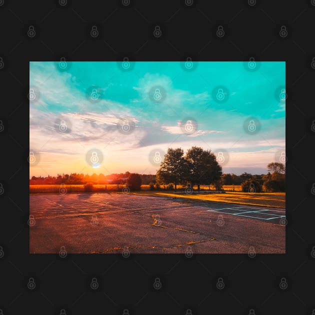Photography of School Yard with Stunning Sky and Sunset V3 by Family journey with God