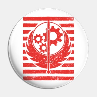 FALLOUT: BROTHERHOOD OF STEEL FLAG (GRUNGE STYLE) Pin