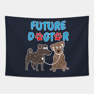 Future Dogtor Veterinarian Student Tapestry